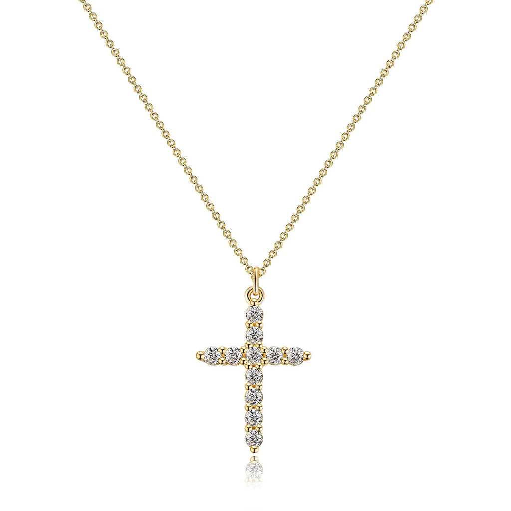 Cross with Crown Necklace