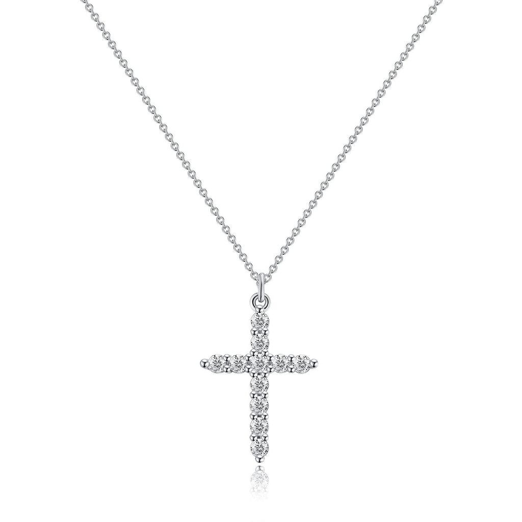 Cross with Crown Necklace