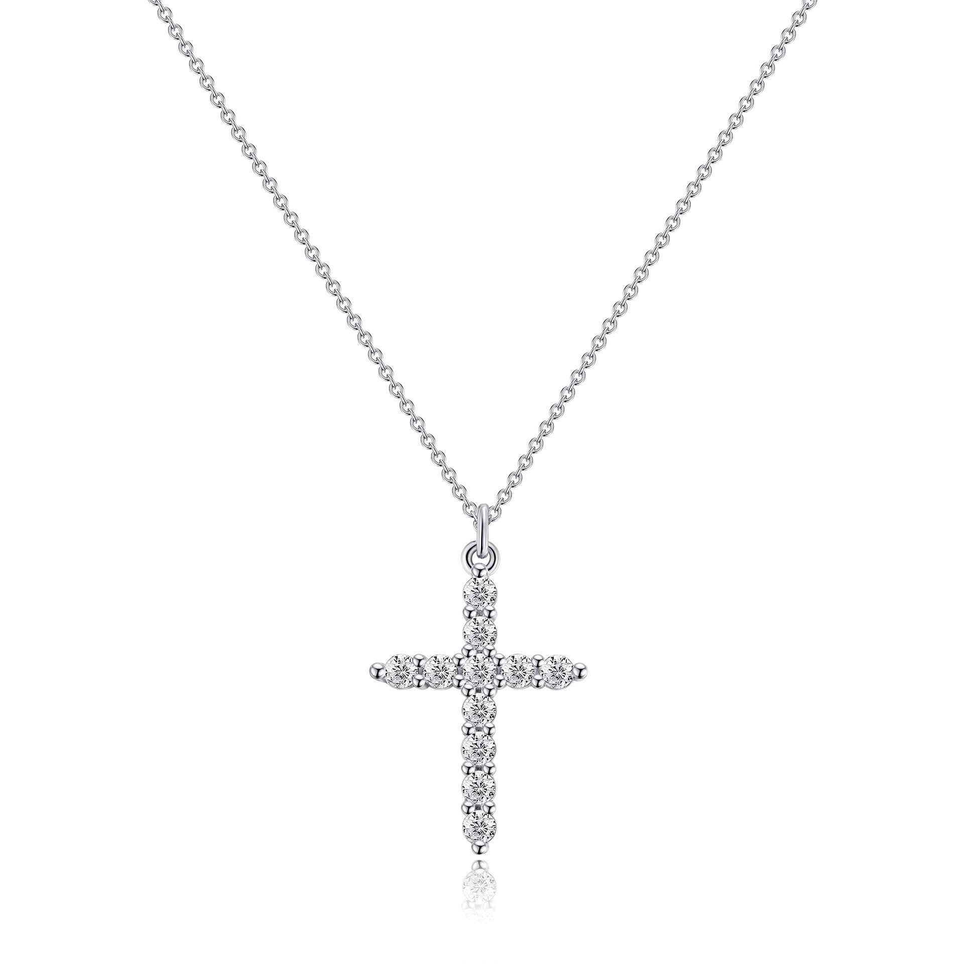 Cross with Crown Necklace